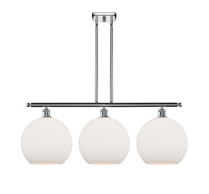 Athens - 3 Light - 38 inch - Polished Chrome - Stem Hung - Island Light (516-3I-PC-G121-12)