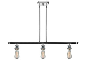 Bare Bulb - 3 Light - 36 inch - Polished Chrome - Cord hung - Island Light (516-3I-PC-LED)
