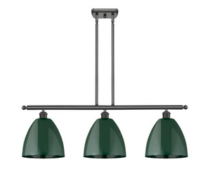 Plymouth - 3 Light - 36 inch - Oil Rubbed Bronze - Cord hung - Island Light (516-3I-OB-MBD-9-GR-LED)