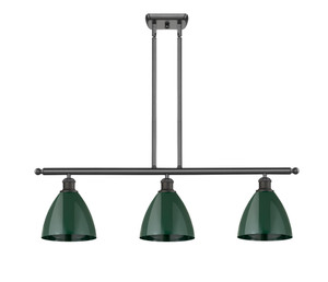 Plymouth - 3 Light - 36 inch - Oil Rubbed Bronze - Cord hung - Island Light (516-3I-OB-MBD-75-GR-LED)