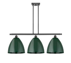 Plymouth - 3 Light - 39 inch - Oil Rubbed Bronze - Cord hung - Island Light (516-3I-OB-MBD-12-GR)