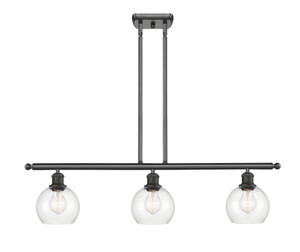 Athens - 3 Light - 36 inch - Oil Rubbed Bronze - Cord hung - Island Light (516-3I-OB-G122-6)