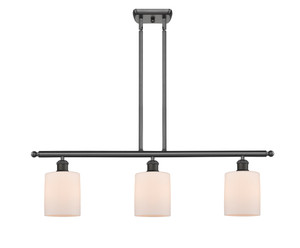 Cobbleskill - 3 Light - 36 inch - Oil Rubbed Bronze - Cord hung - Island Light (516-3I-OB-G111-LED)