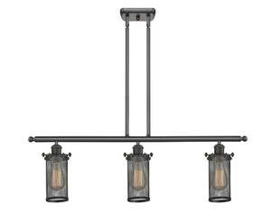 Bleecker - 3 Light - 36 inch - Oil Rubbed Bronze - Cord hung - Island Light (516-3I-OB-CE219)