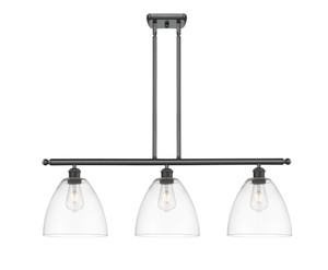 Bristol - 3 Light - 36 inch - Matte Black - Cord hung - Island Light (516-3I-BK-GBD-92-LED)