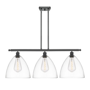 Bristol - 3 Light - 39 inch - Matte Black - Cord hung - Island Light (516-3I-BK-GBD-122-LED)