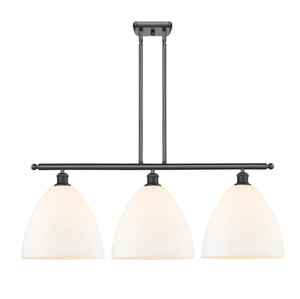 Bristol - 3 Light - 39 inch - Matte Black - Cord hung - Island Light (516-3I-BK-GBD-121)