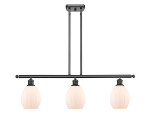 Eaton - 3 Light - 36 inch - Matte Black - Cord hung - Island Light (516-3I-BK-G81-LED)