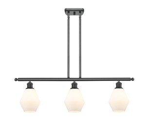 Cindyrella - 3 Light - 36 inch - Matte Black - Cord hung - Island Light (516-3I-BK-G651-6-LED)