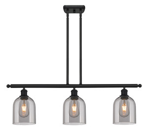 Bella - 3 Light - 36 inch - Matte Black - Cord hung - Island Light (516-3I-BK-G558-6SM)