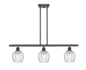 Norfolk - 3 Light - 36 inch - Matte Black - Cord hung - Island Light (516-3I-BK-G462-6)