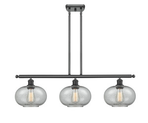 Gorham - 3 Light - 36 inch - Matte Black - Cord hung - Island Light (516-3I-BK-G247-LED)