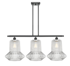 Springwater - 3 Light - 39 inch - Matte Black - Cord hung - Island Light (516-3I-BK-G212-LED)