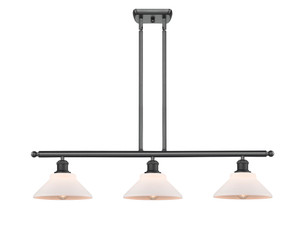Orwell - 3 Light - 36 inch - Matte Black - Cord hung - Island Light (516-3I-BK-G131-LED)