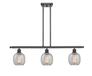 Belfast - 3 Light - 36 inch - Matte Black - Cord hung - Island Light (516-3I-BK-G105)