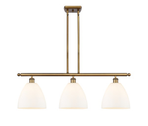 Bristol - 3 Light - 36 inch - Brushed Brass - Cord hung - Island Light (516-3I-BB-GBD-91)