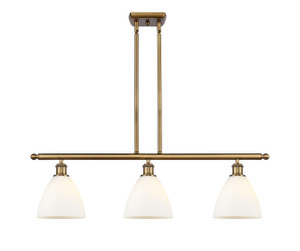 Bristol - 3 Light - 36 inch - Brushed Brass - Cord hung - Island Light (516-3I-BB-GBD-751)