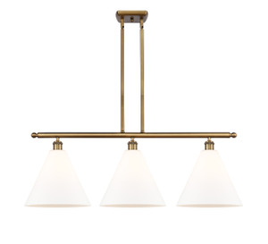 Berkshire - 3 Light - 39 inch - Brushed Brass - Cord hung - Island Light (516-3I-BB-GBC-121-LED)