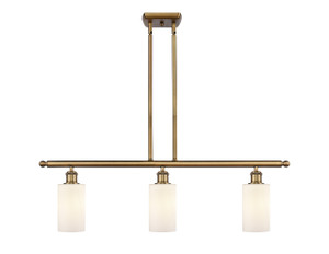 Clymer - 3 Light - 36 inch - Brushed Brass - Cord hung - Island Light (516-3I-BB-G801)