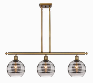 Rochester - 3 Light - 36 inch - Brushed Brass - Cord hung - Island Light (516-3I-BB-G556-8SM)