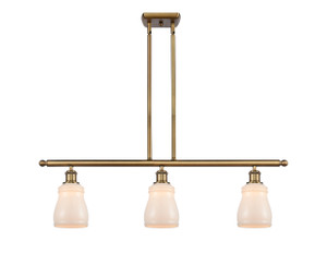 Ellery - 3 Light - 36 inch - Brushed Brass - Cord hung - Island Light (516-3I-BB-G391) Ellery - 3 Light - 36 inch - Brushed Brass - Cord hung - Island Light (516-3I-BB-G391)
