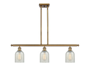 Caledonia - 3 Light - 36 inch - Brushed Brass - Cord hung - Island Light (516-3I-BB-G2511)
