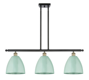 Plymouth - 3 Light - 36 inch - Black Antique Brass - Cord hung - Island Light (516-3I-BAB-MBD-9-SF-LED)