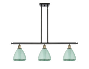 Plymouth - 3 Light - 36 inch - Black Antique Brass - Cord hung - Island Light (516-3I-BAB-MBD-75-SF)