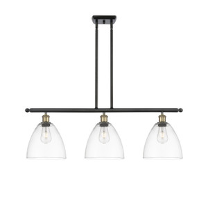Bristol - 3 Light - 36 inch - Black Antique Brass - Cord hung - Island Light (516-3I-BAB-GBD-92-LED)