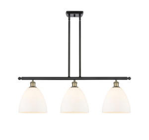 Bristol - 3 Light - 36 inch - Black Antique Brass - Cord hung - Island Light (516-3I-BAB-GBD-91-LED)