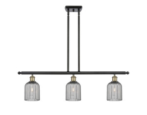 Bridal Veil - 3 Light - 36 inch - Black Antique Brass - Cord hung - Island Light (516-3I-BAB-G559-5SM)
