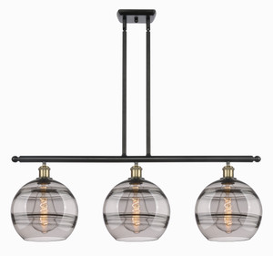 Rochester - 3 Light - 37 inch - Black Antique Brass - Cord hung - Island Light (516-3I-BAB-G556-10SM)