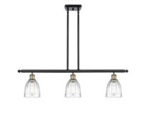 Brookfield - 3 Light - 36 inch - Black Antique Brass - Cord hung - Island Light (516-3I-BAB-G442-LED)