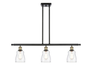 Ellery - 3 Light - 36 inch - Black Antique Brass - Cord hung - Island Light (516-3I-BAB-G392)