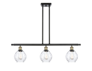 Waverly - 3 Light - 36 inch - Black Antique Brass - Cord hung - Island Light (516-3I-BAB-G362-LED)