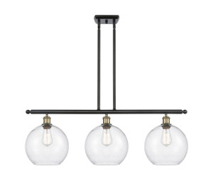 Athens - 3 Light - 37 inch - Black Antique Brass - Stem Hung - Island Light (516-3I-BAB-G124-10)