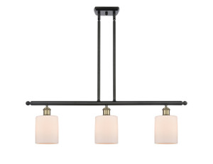 Cobbleskill - 3 Light - 36 inch - Black Antique Brass - Cord hung - Island Light (516-3I-BAB-G111-LED)