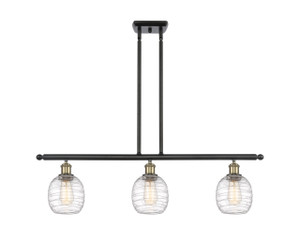 Belfast - 3 Light - 36 inch - Black Antique Brass - Cord hung - Island Light (516-3I-BAB-G1013-LED)