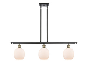Belfast - 3 Light - 36 inch - Black Antique Brass - Cord hung - Island Light (516-3I-BAB-G101-LED)