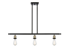 Bare Bulb - 3 Light - 36 inch - Black Antique Brass - Cord hung - Island Light (516-3I-BAB)