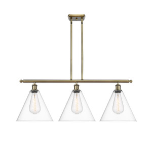 Berkshire - 3 Light - 39 inch - Antique Brass - Cord hung - Island Light (516-3I-AB-GBC-122)