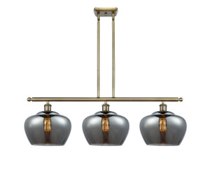 Fenton - 3 Light - 38 inch - Antique Brass - Cord hung - Island Light (516-3I-AB-G93-L)