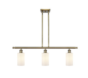 Clymer - 3 Light - 36 inch - Antique Brass - Cord hung - Island Light (516-3I-AB-G801)