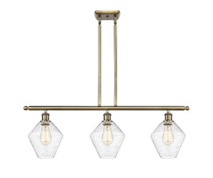Cindyrella - 3 Light - 36 inch - Antique Brass - Cord hung - Island Light (516-3I-AB-G654-8)