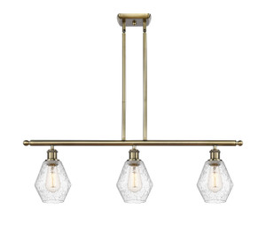 Cindyrella - 3 Light - 36 inch - Antique Brass - Cord hung - Island Light (516-3I-AB-G654-6-LED)