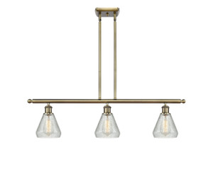 Conesus - 3 Light - 36 inch - Antique Brass - Cord hung - Island Light (516-3I-AB-G275-LED)