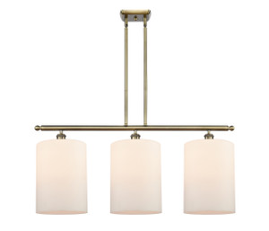 Cobbleskill - 3 Light - 36 inch - Antique Brass - Cord hung - Island Light (516-3I-AB-G111-L)