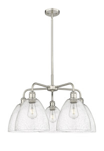Bristol - 5 Light - 27 inch - Satin Nickel - Chandelier (516-5CR-SN-GBD-94)