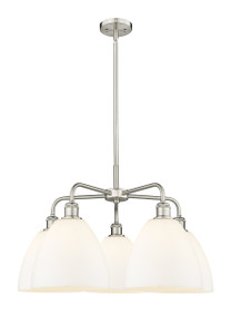 Bristol - 5 Light - 27 inch - Satin Nickel - Chandelier (516-5CR-SN-GBD-91)