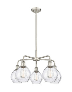 Waverly - 5 Light - 24 inch - Satin Nickel - Chandelier (516-5CR-SN-G362)